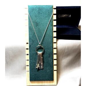 Rare Montana Silversmiths Two-tone Silver/Gold "Forget Me Not Boot" Necklace